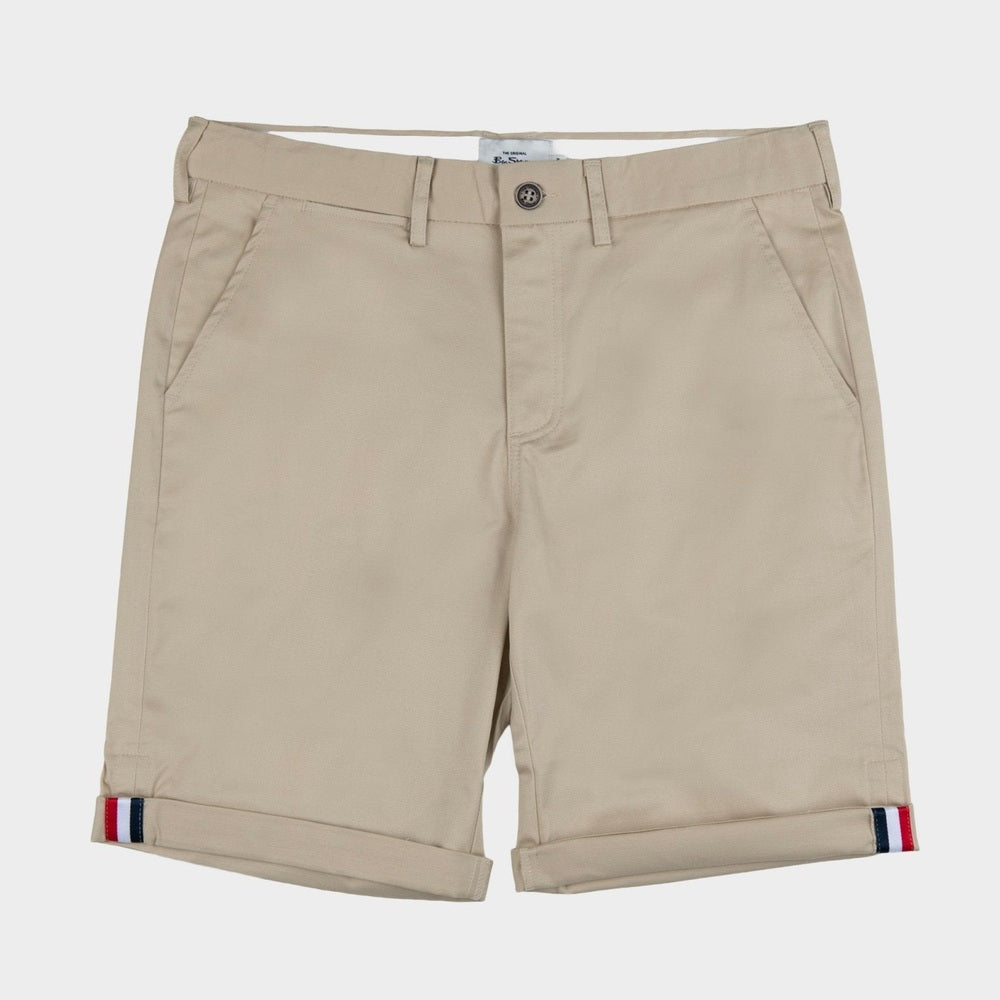 Ben Sherman Mens Signature Straight Fit Chino Shorts In Sandstone