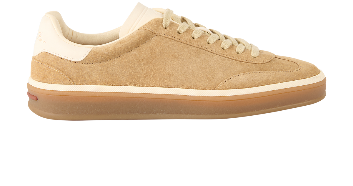 Zerga Mens Antonio Suede Leather Shoes In Khaki
