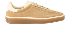 Zerga Mens Antonio Suede Leather Shoes In Khaki