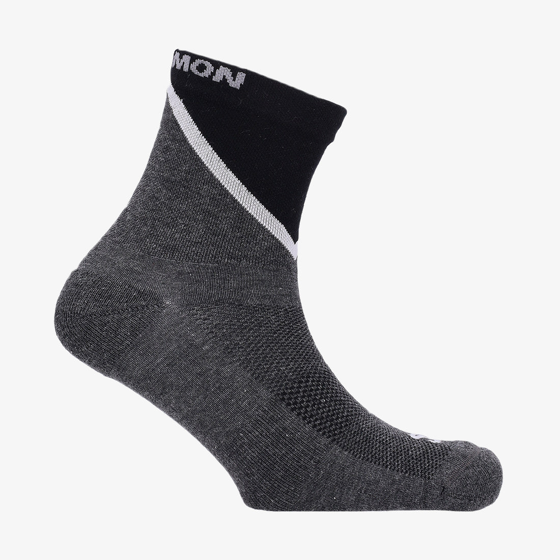 Salomon Unisex Pulse Ankle Socks In Castle Rock/Black