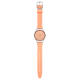 Swatch Iridesecently Watch In Peach