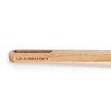 Le Creuset Beech Wood Slotted Spoon In Brown