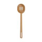 Le Creuset Beech Wood Slotted Spoon In Brown