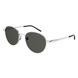 Saint Laurent Unisex Metal Sunglasses In Silver
