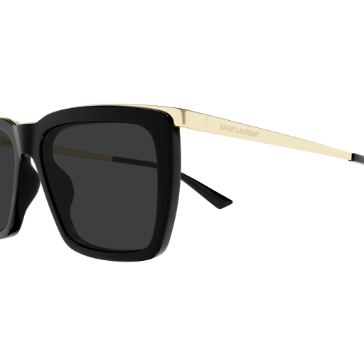Saint Laurent Mens Sunglasses In Black And Gold