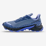 Salomon Womens Alphacross 5 Shoes In Bering Sea/Carbon/Blue Heron