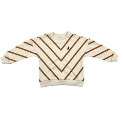 Polo Girls Isla Striped Batwing T-Shirt In Sand