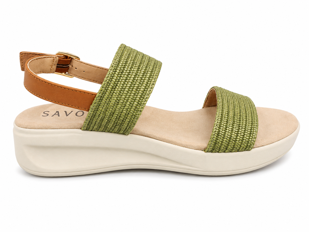 Savoy Ladies Casual Summer Sandals In Green