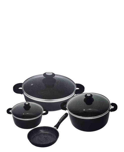 Schumann Professionnel Batterie 13 Piece Pot Set In Black