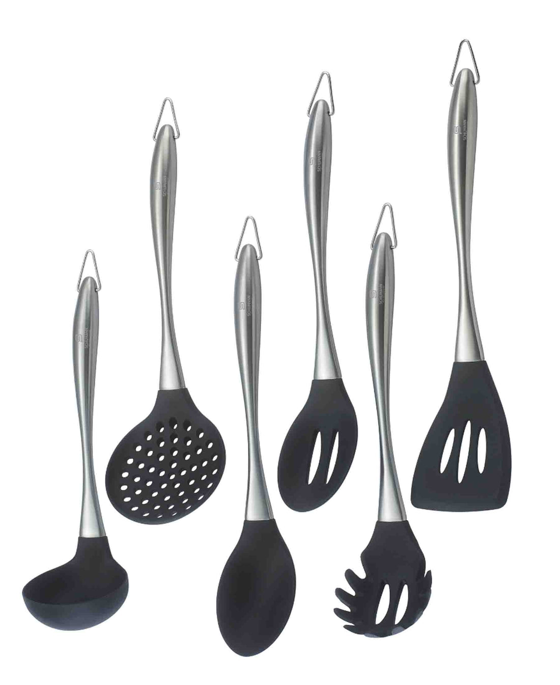 Schumann Professionnel 7 Piece Utensil Set In Black