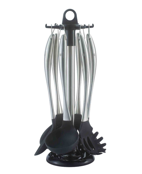 Schumann Professionnel 7 Piece Utensil Set In Black