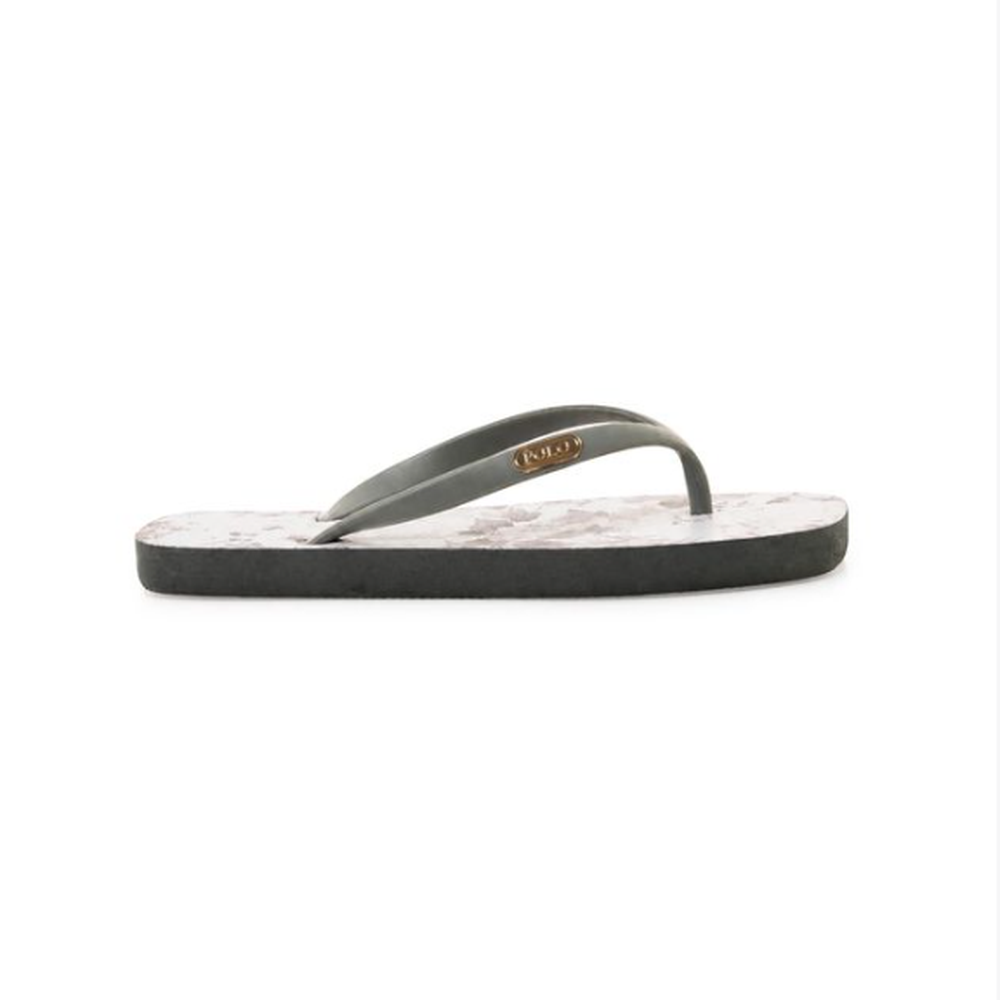 Polo 0078830 Ladies Floral Flip Flops Grey