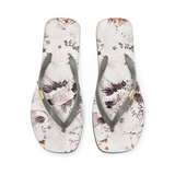 Polo 0078830 Ladies Floral Flip Flops Grey