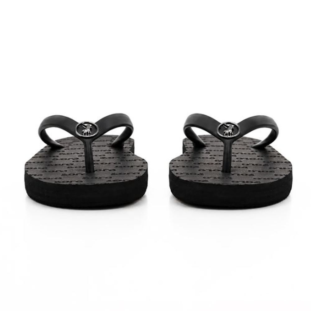 Polo Ladies Aop Flip Flops In Black