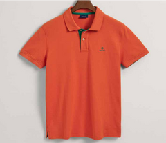 Gant 343747 Contrast Collar Pique Ss Orange
