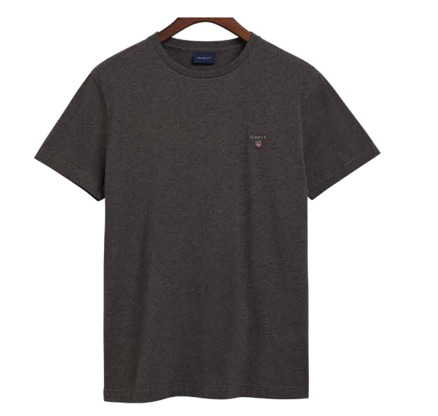 Gant 342096 Original Ss T-Shirt  Charcoal