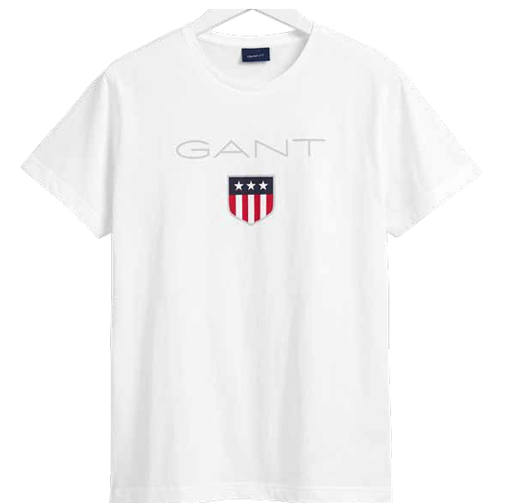 Gant 342126 Shield Ss T-Shirt  White