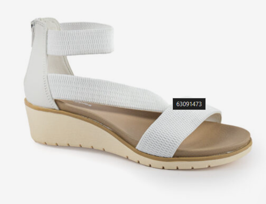 Hush Puppies Ladies White Leather Willows Shoes