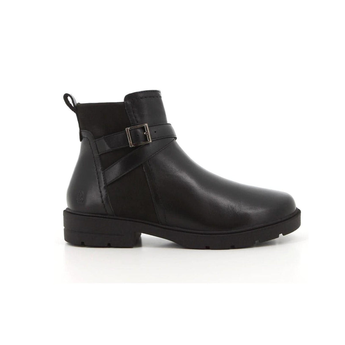 Hush Puppies Ladies Alana Leather Boots In Black