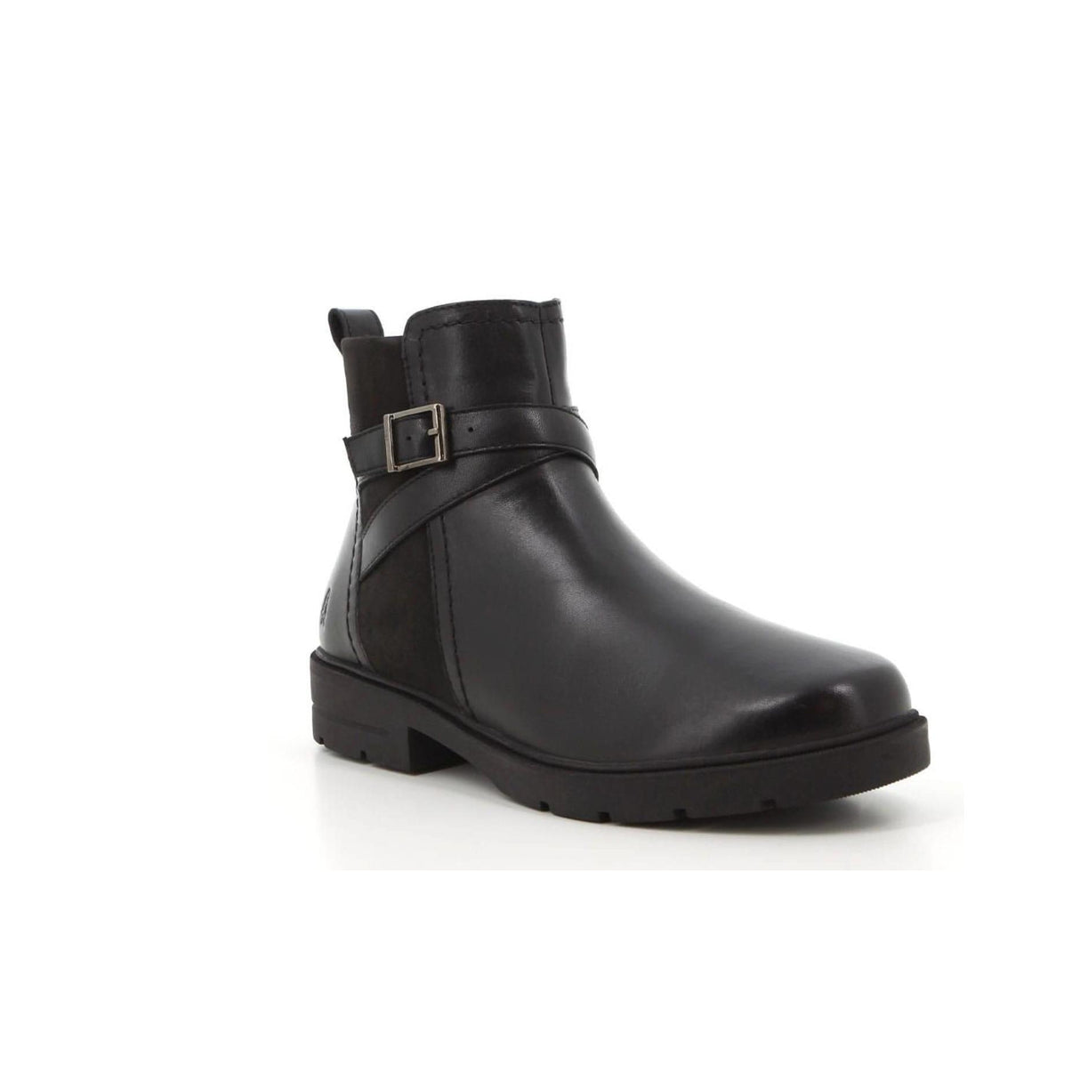 Hush Puppies Ladies Alana Leather Boots In Black