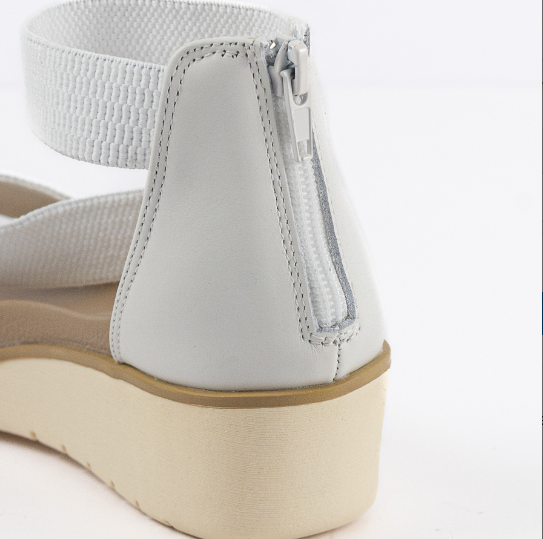 Hush Puppies Ladies White Leather Willows Shoes