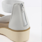 Hush Puppies Ladies White Leather Willows Shoes