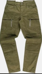 Ben Sherman Mens Cargo Olive Pant