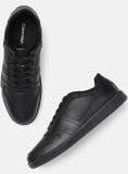 Calvin Klein Mens Low Top Lace Up In Black