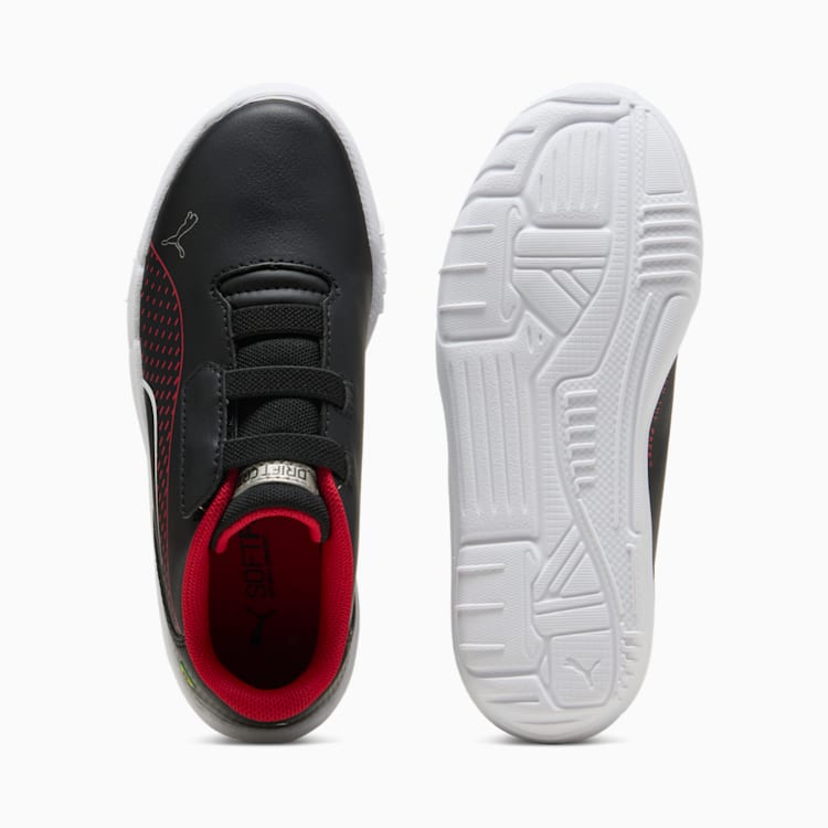Puma Boys Ferrari Drift Cat 11 Shoes In Black & Red