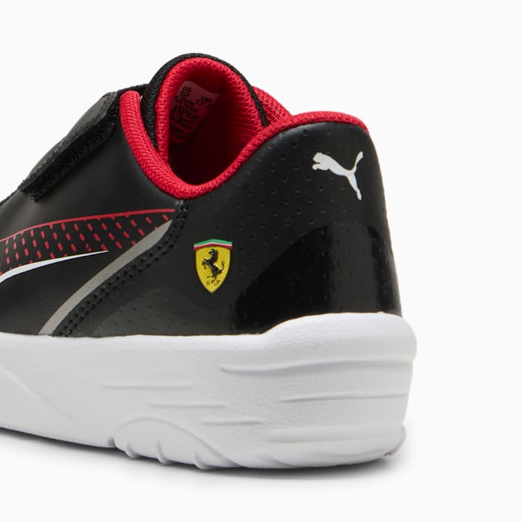 Puma Boys Ferrari Drift Cat 11 Shoes In Black & Red