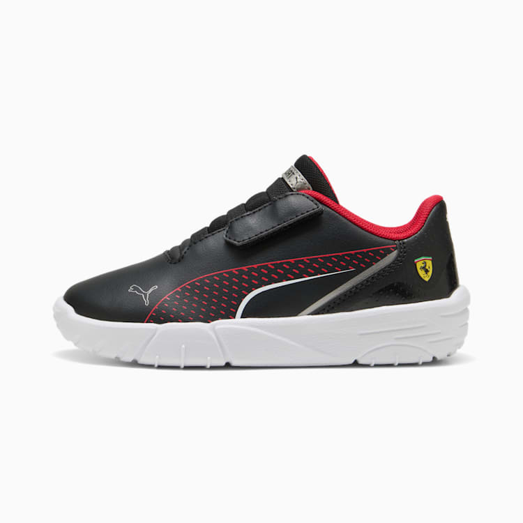 Puma Boys Ferrari Drift Cat 11 Shoes In Black & Red