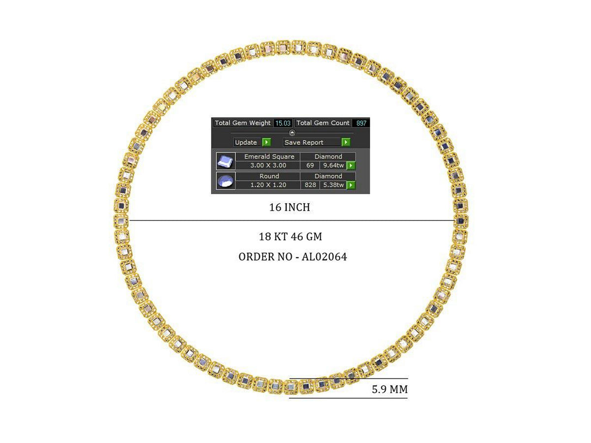 CAD plate of the necklace