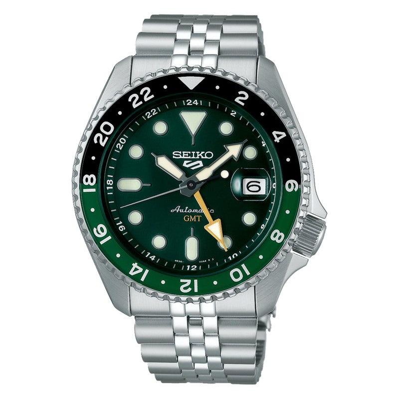 Seiko 5 Sports GMT Auto Gents Watch In Green