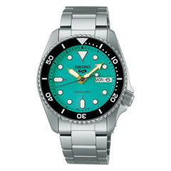 Seiko 5 Sport Auto Gents SS Teal DL Watch