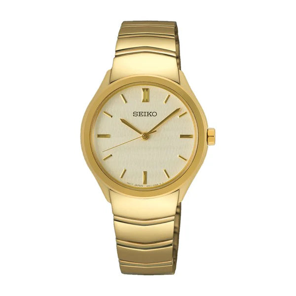 Seiko Ladies Gold Dial Watch