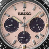 Seiko Mens Prospex Speedtimer Solar Chronograpg Watch In Sliver/Black/Pink Dial