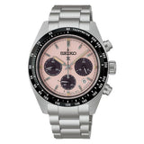 Seiko Mens Prospex Speedtimer Solar Chronograpg Watch In Sliver/Black/Pink Dial