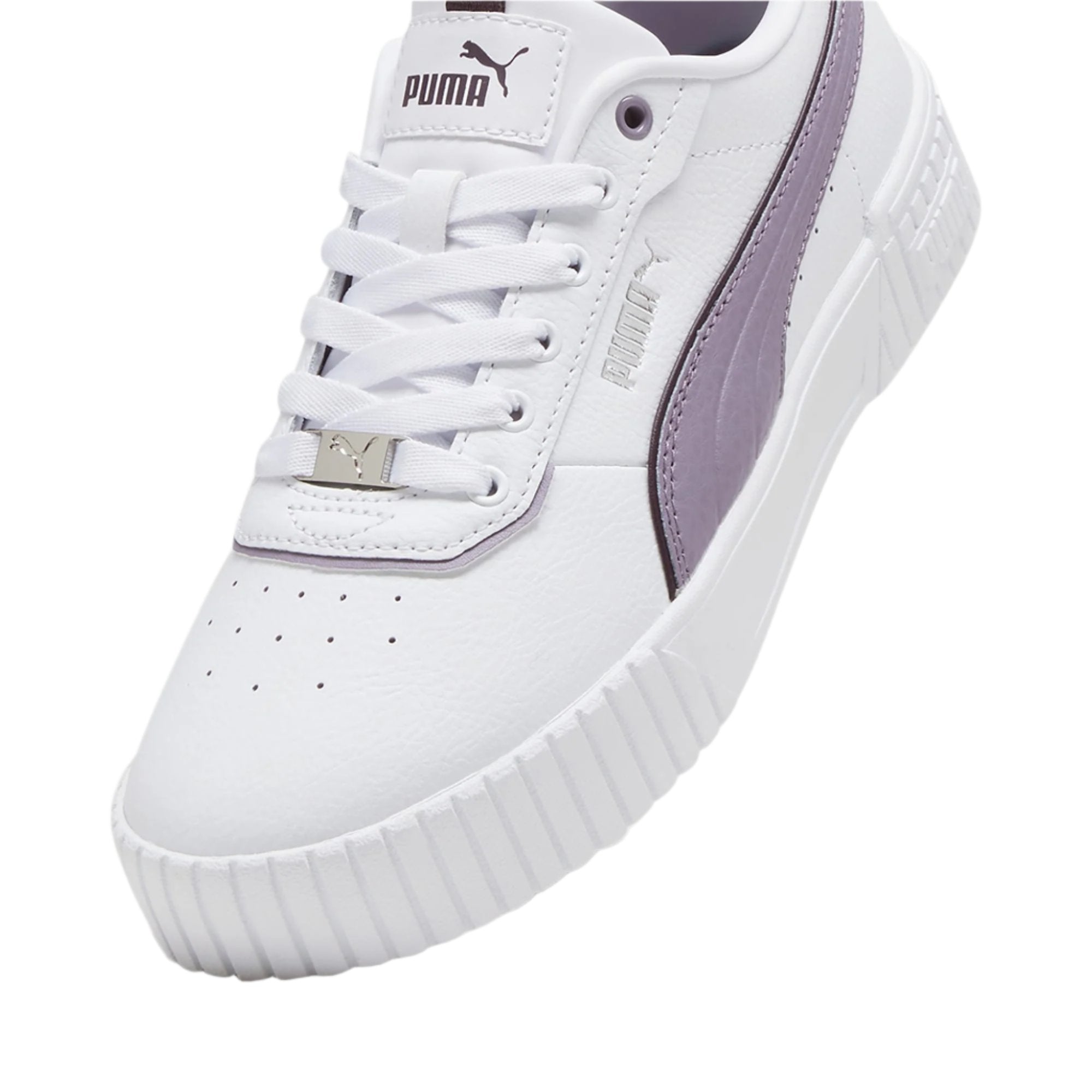 Puma 39501709 Womens Carina 2.0 Lux Shoes White And Purple