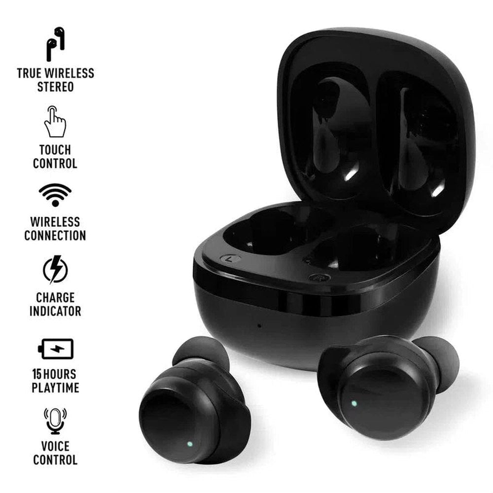 Reflex Active Mens Silicone & Ear Buds Set In Black