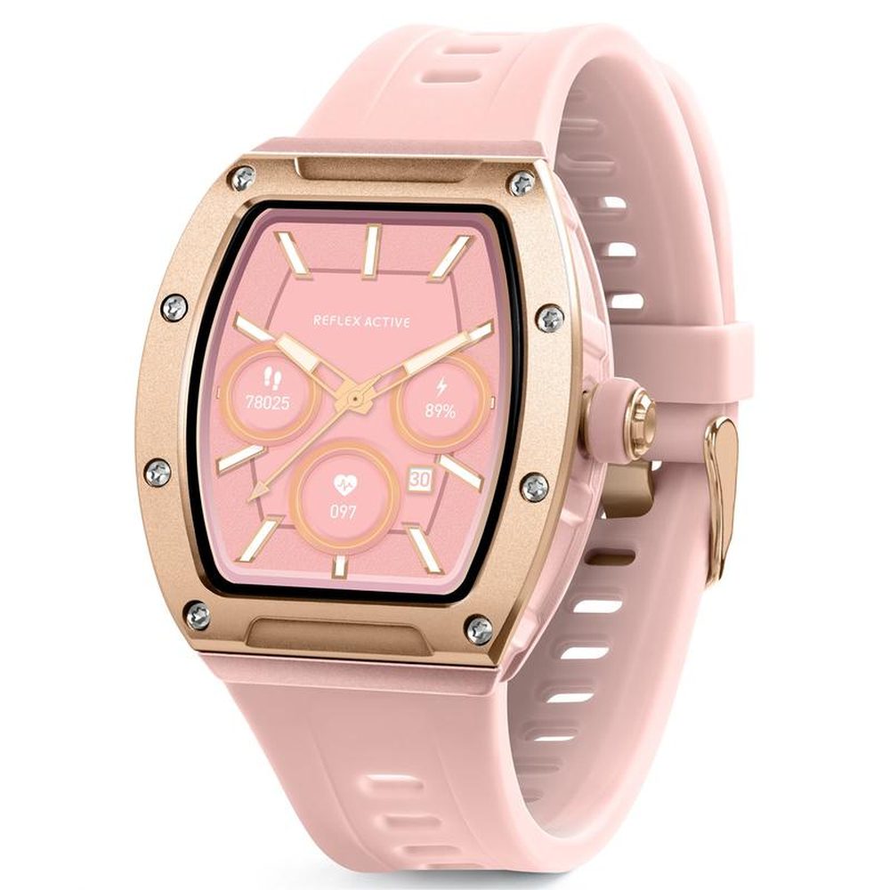 Reflex Active Silicone Strap Watch In Pink
