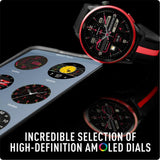 Reflex Active Ip Unisex Red Aluminium Top Watch In Black