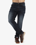 Soviet Mens Modern Fit Slim Leg Denim Dark Indigo