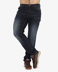 Soviet Mens Modern Fit Slim Leg Denim Dark Indigo