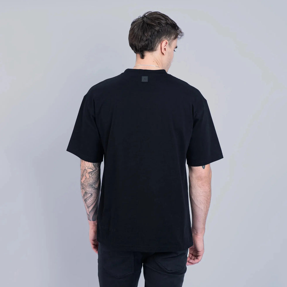 Fade Signature Boxy T-Shirt Black