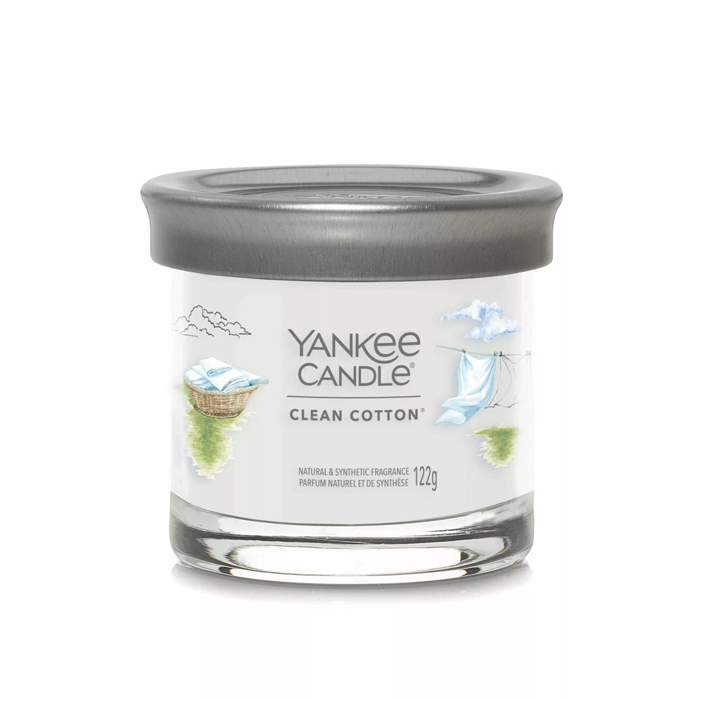 Yankee  Small Tumbler Signature Candle Clean Cotton