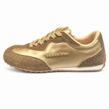 Sissyboy Ladies Chase Glitter Sneaker In Gold
