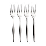 Wechsler 4 Pack Slimline Cake Forks In Silver