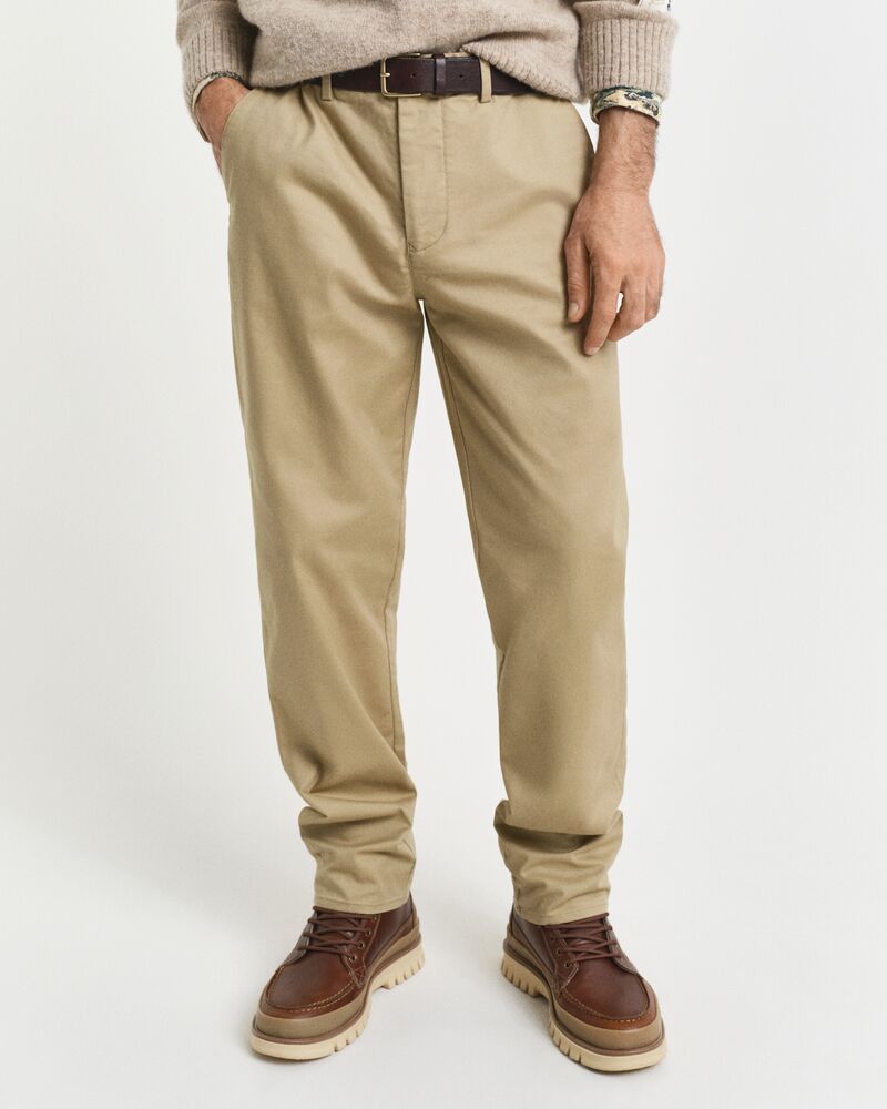 Gant Regular Tech Prep Chino Pants In Khaki