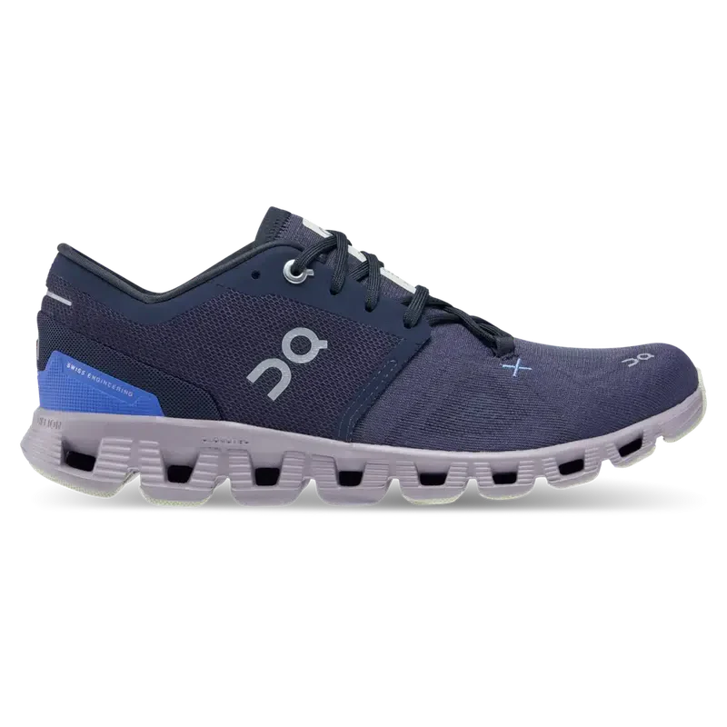 On Cloud Womens Cloud X 3.0 Shoes In Midnight & Heron