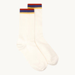 Tshepo Jeans Mens Flag Socks In White